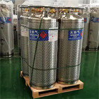 กระบอกสูบ Cryogenic Dewar สำหรับการจัดเก็บ CO2 ไนโตรเจนเหลว ไนโตรเจนเหลว