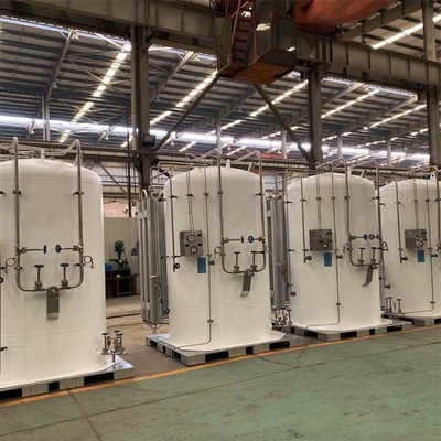 Liquid N2 Micro Bulk Tanks 16 บาร์ 5,000 ลิตร Bulk CO2 Storage