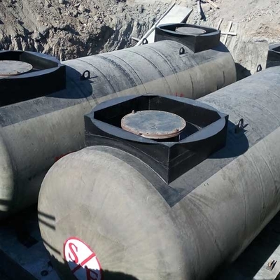 60cbm 10m3 เหล็กถังเก็บน้ำมันเชื้อเพลิง 20m3 แนวนอน SF Underground