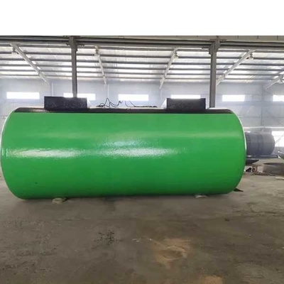 ถังเก็บน้ำมันเชื้อเพลิงเหล็กไฟเบอร์กลาส 30000-50000L Industrial Double Layer