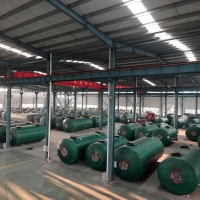 ถังน้ำมันสองผนังเหล็กไฟเบอร์กลาส 20m3 30m3 Underground