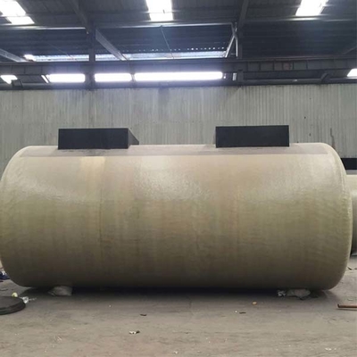 ถังเก็บน้ำมันเชื้อเพลิงไฟเบอร์กลาส 60000 ลิตร Double Wall 40c Underground