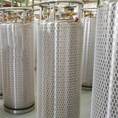 ออกซิเจนเหลวไนโตรเจน Cryogenic Dewar กระบอก 495L