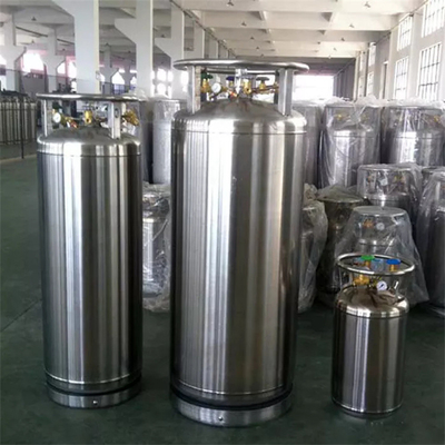ออกซิเจนเหลวไนโตรเจน Cryogenic Dewar กระบอก 495L