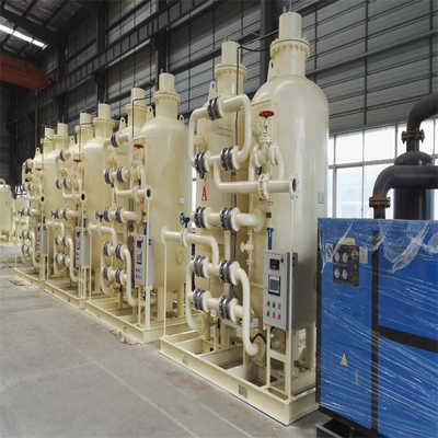 โรงงานไนโตรเจนเหลว Psa Nitrogen Gas Generator ออกซิเจนออก 10-500Nm3 / h