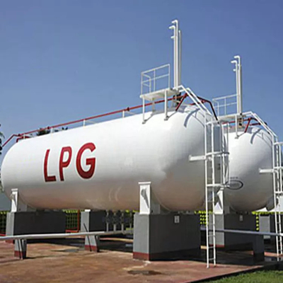 10 ตัน Lpg ถังเก็บก๊าซ Lpg Carrier Tanks 1.6 Mpa แรงดันใช้งาน