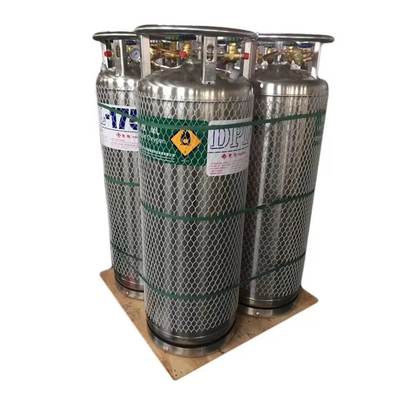 กระบอกสูบ Cryogenic Dewar ขนาด 80l-500l สำหรับไนโตรเจนออกซิเจนเหลว