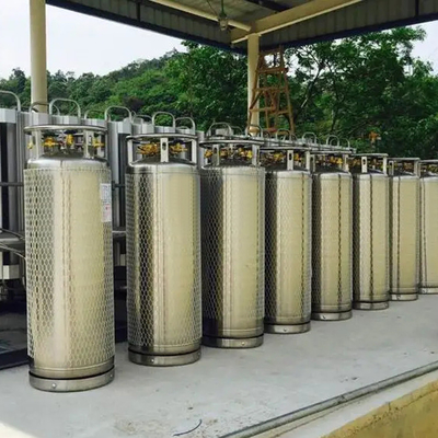 กระบอกสูบ Cryogenic Dewar แบบพกพา 2.6mpa 450l ถังออกซิเจน