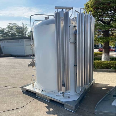 1-5m3 Microbulk Tank Liquid O2 Cryogenic Stainless Steel