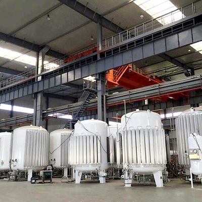 16bar Micro Bulk Tanks ไนโตรเจน 5,000 ลิตรถังเก็บฝุ่น CO2 สูญญากาศสูง