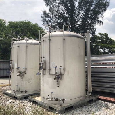450 ลิตร Micro Bulk Tanks 1.6Mpa แนวตั้ง 2m3 Cryogenic Liquid Oxygen