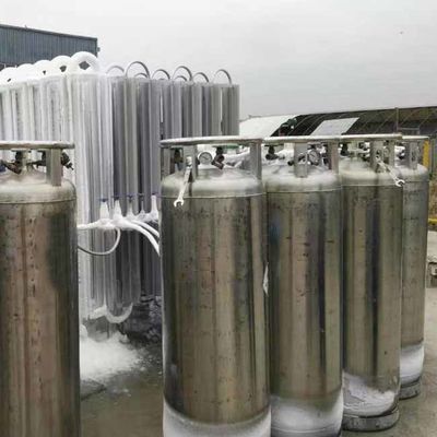 แบบพกพา Cryogenic Dewar กระบอกออกซิเจน 1.6 MPa CO2 ถัง