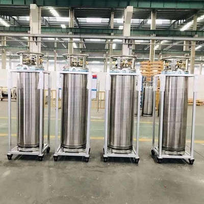 Liquid Argon Cryogenic Dewar กระบอกออกซิเจน, 175l ถังไนโตรเจนเหลวแรงดันต่ำ