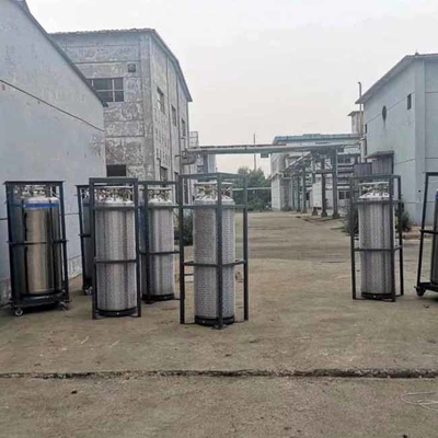 175L Cryogenic Dewar กระบอก 1.37mpa 2.3mpa ถังออกซิเจน