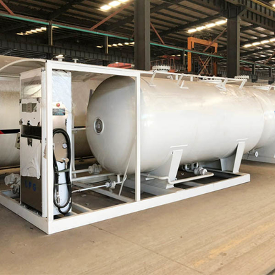 Q345R 10 Tons LP Gas Refill Stations, 1.77Mpa สถานีเติมแก๊สอัตโนมัติ