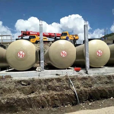 ถังเก็บ 30cbm ในอุตสาหกรรมน้ำมันและก๊าซ 60000 ลิตร SF Underground