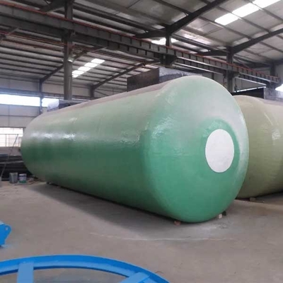 ถังเก็บน้ำมันเชื้อเพลิงเหล็กไฟเบอร์กลาส 30000-50000L Industrial Double Layer