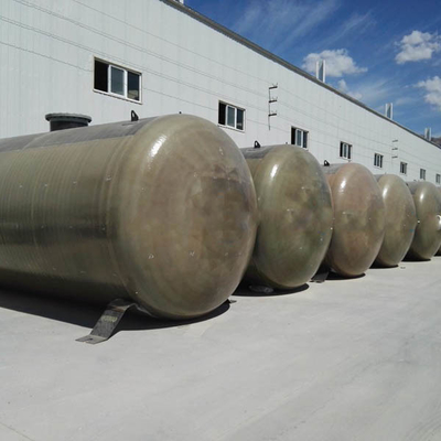 235B FRP ถังน้ำมันไฟเบอร์กลาส Double Wall Anticorrosive 1000 ลิตร Underground