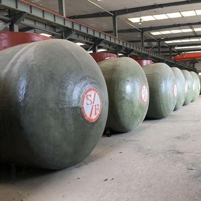 ถังเก็บน้ำมันเชื้อเพลิงไฟเบอร์กลาส 60000 ลิตร Double Wall 40c Underground