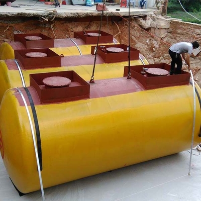 ถังเก็บน้ำมันอุตสาหกรรมแนวตั้ง 0.1 MPa FRP Steel
