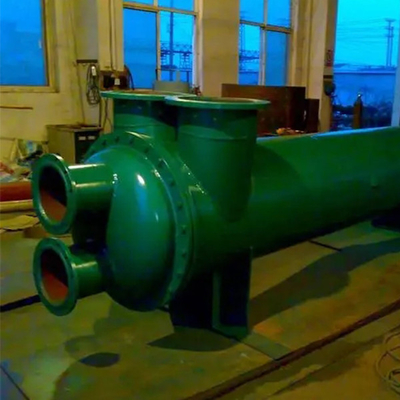 ตัวแลกเปลี่ยนความร้อนท่อเปลือก 200C 0.6MPA 600 มม. คอนเดนเซอร์ระบายความร้อนด้วยน้ำ