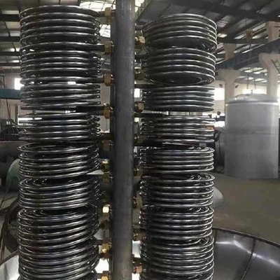 เครื่องแลกเปลี่ยนความร้อนครีบเหล็กทองแดง 200v 1.6MPa
